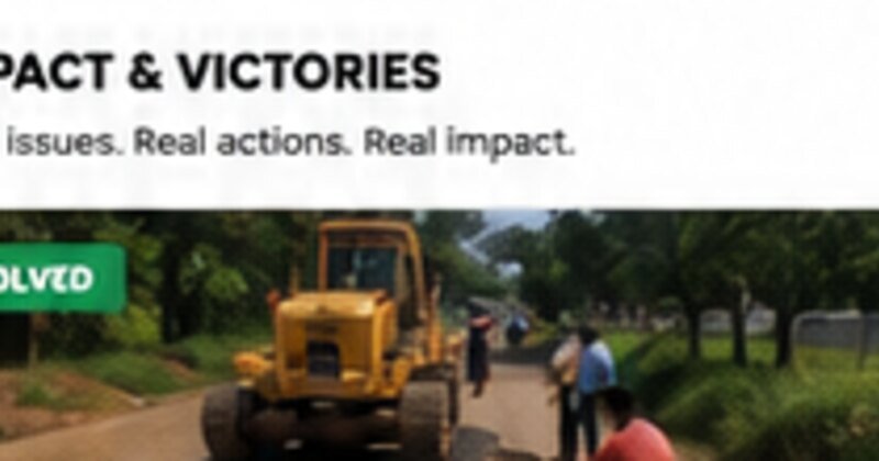 Road repair after public intervention