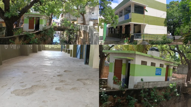 ஆரல்வாய்மொழியில் கட்டப்பட்டு ஒருவருடத்தில் பழுதடைந்த அரசு பள்ளி கட்டிடம்- கேள்விக்குறியான மாணவர் பாதுகாப்பு -சமூக பொதுநல இயக்கம் புகார் –